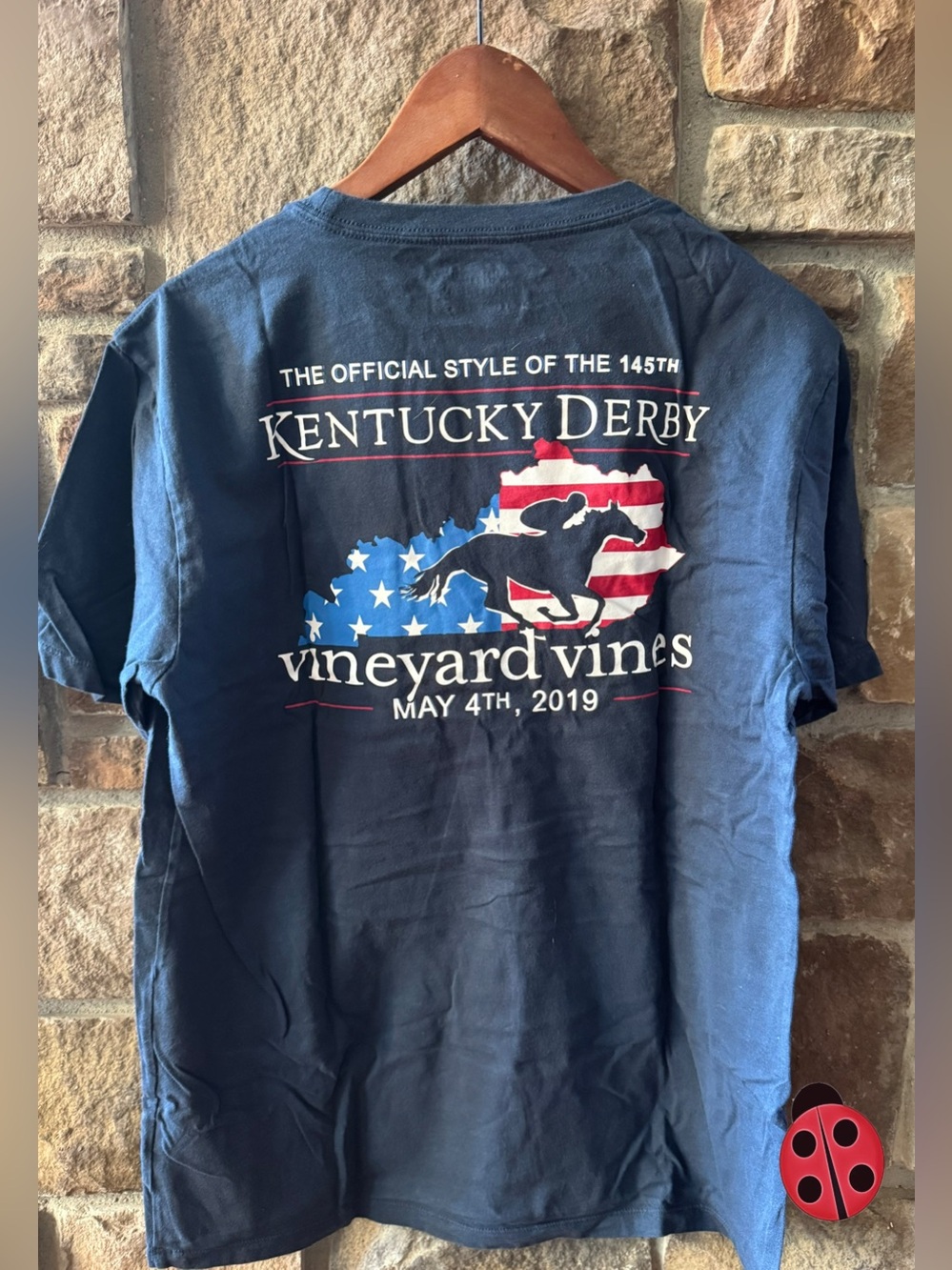 Vineyard Vines Kentucky Derby Navy Graphic Tee -Men’s S/women’s M